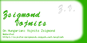 zsigmond vojnits business card